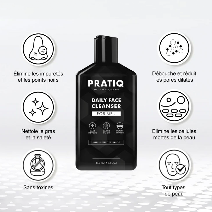 PRATIQ™ Nettoyant Visage Pour Homme